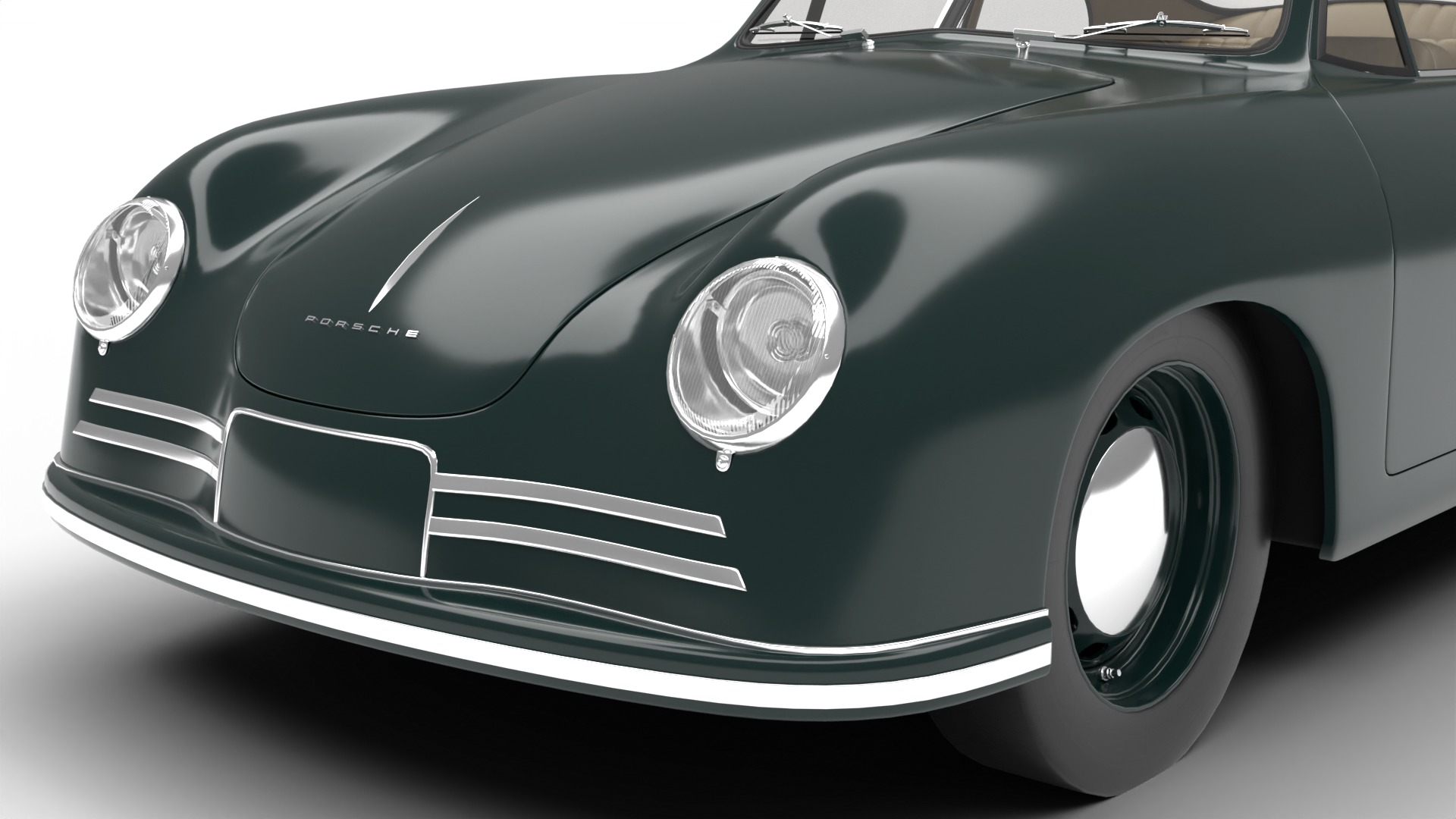 Porsche 356 2 Coupe 1948  3D model_4