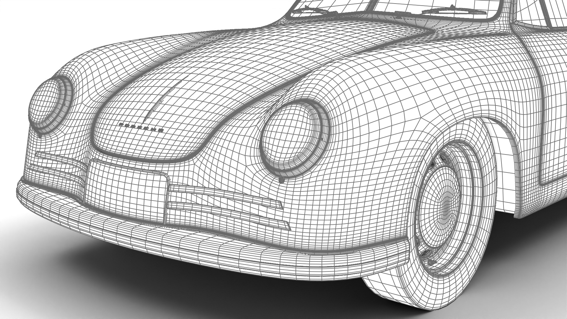 Porsche 356 2 Coupe 1948  3D model_29