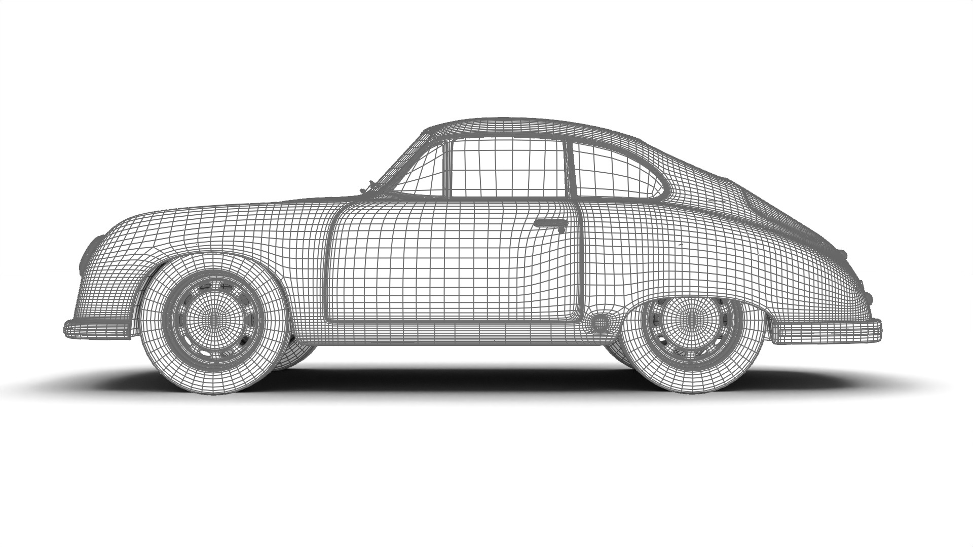 Porsche 356 2 Coupe 1948  3D model_37