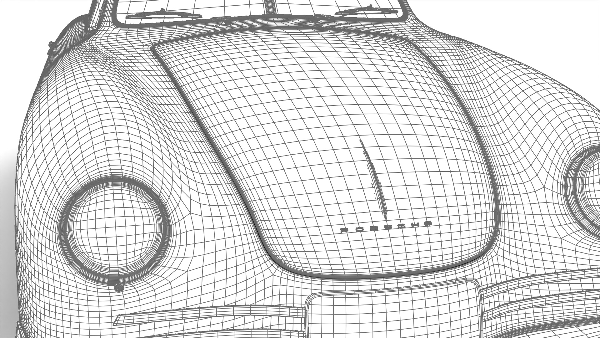Porsche 356 2 Coupe 1948  3D model_33