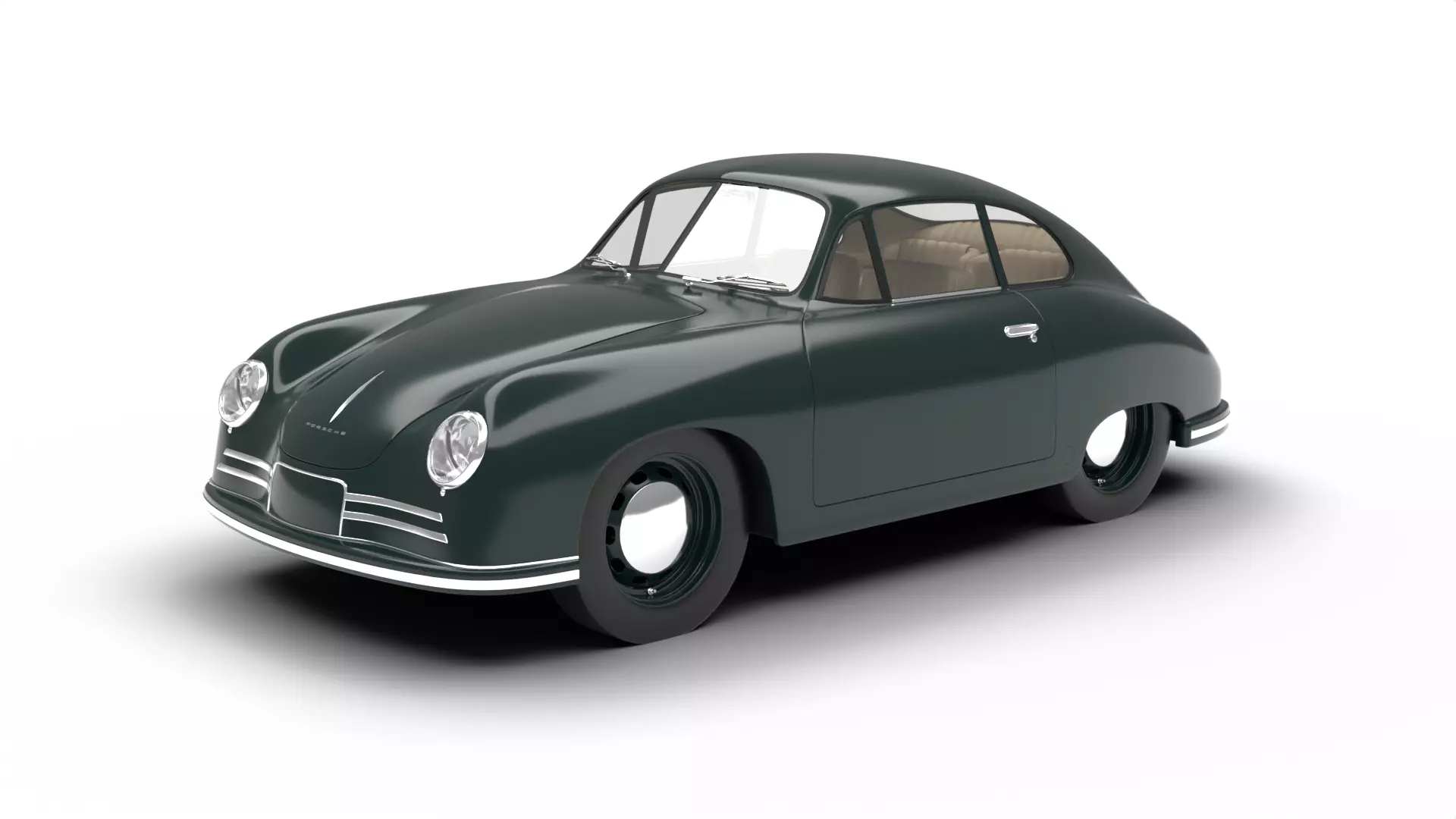 Porsche 356 2 Coupe 1948  3D model_0