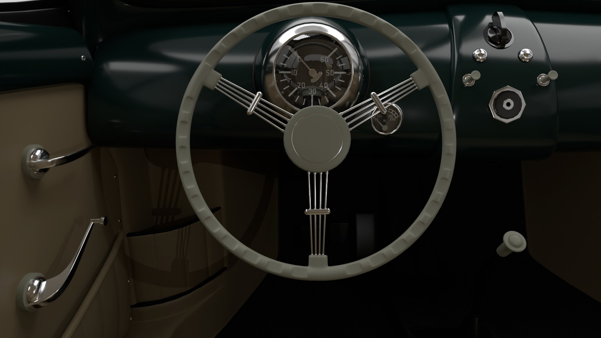 Porsche 356 2 Coupe 1948  3D model_24