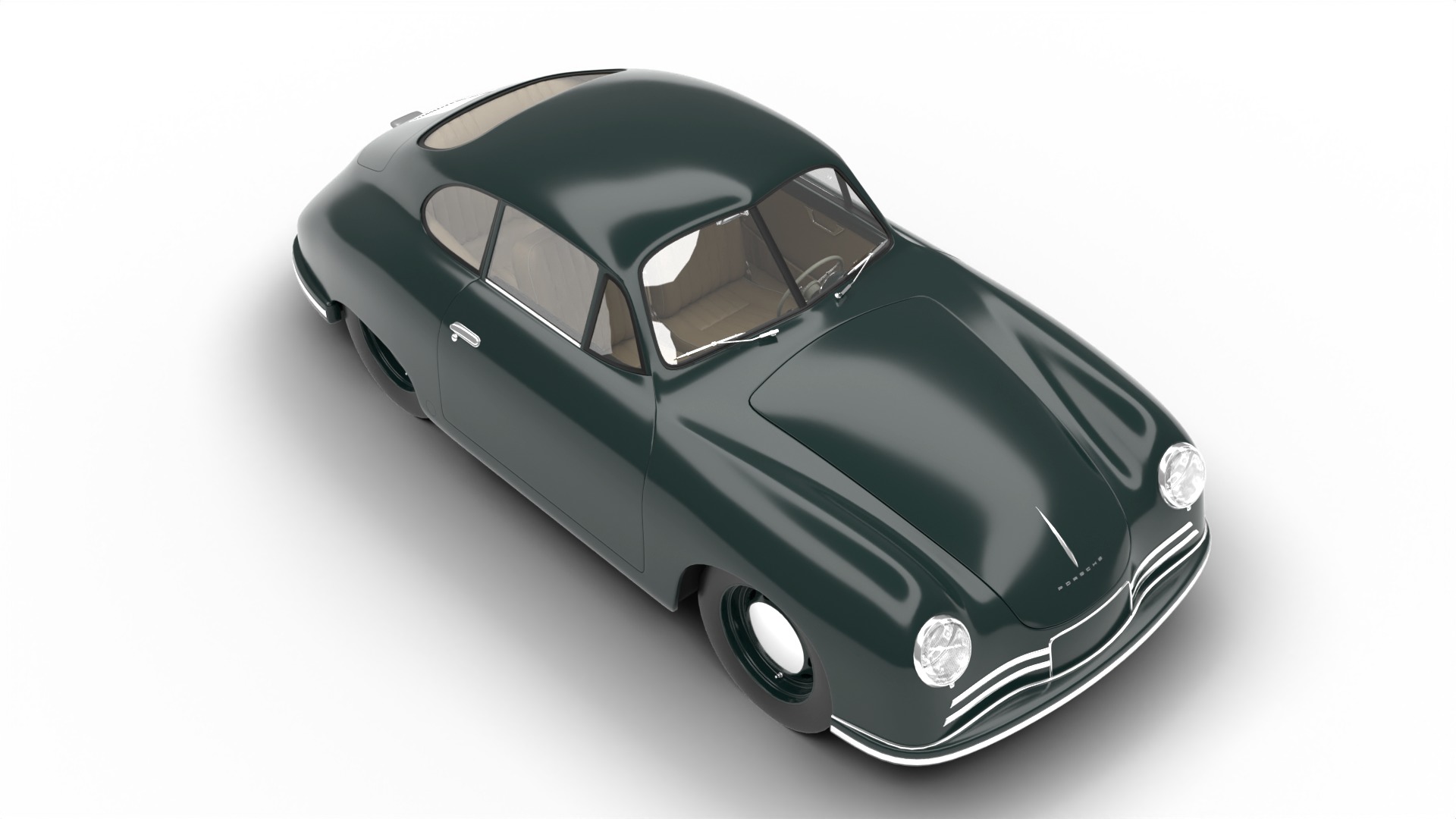 Porsche 356 2 Coupe 1948  3D model_10