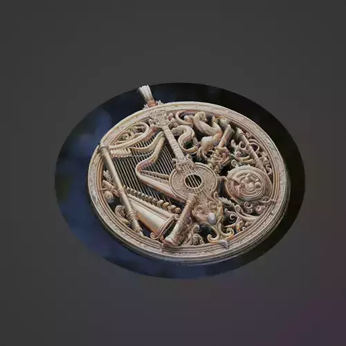 Musical Instrument Medallion