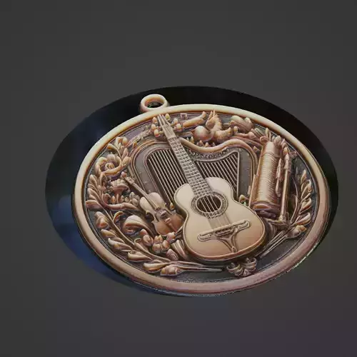 Musical Instrument Medallion