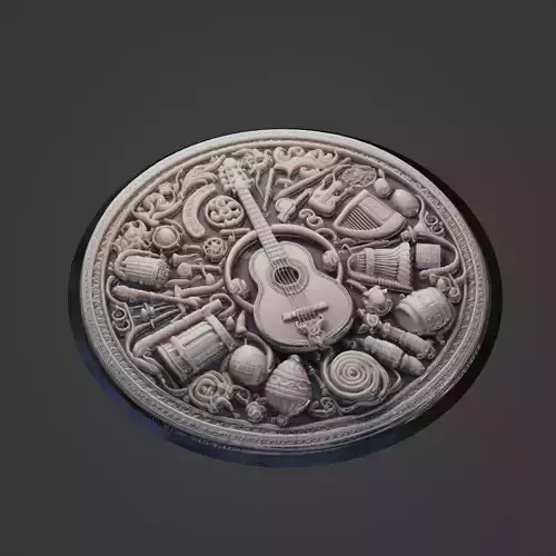 Musical Instrument Medallion