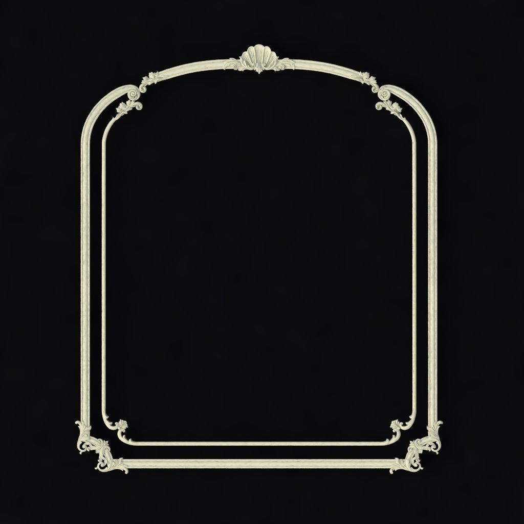 Central decor ornament for furniture 3D model_1