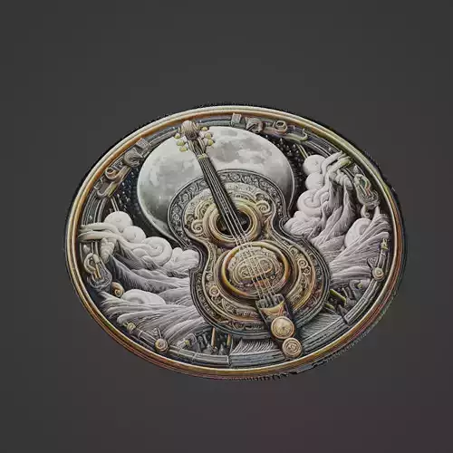 Musical Instrument Medallion 3D print model