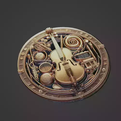 Musical Instrument Medallion