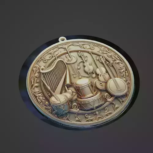 Musical Instrument Medallion