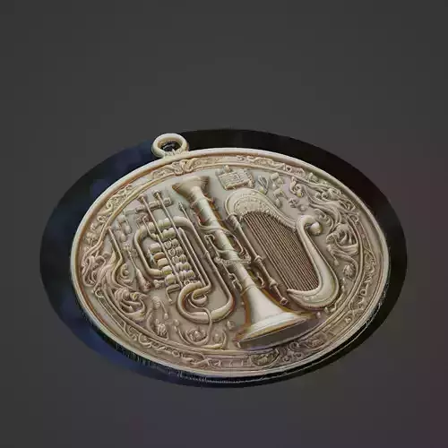 Musical Instrument Medallion
