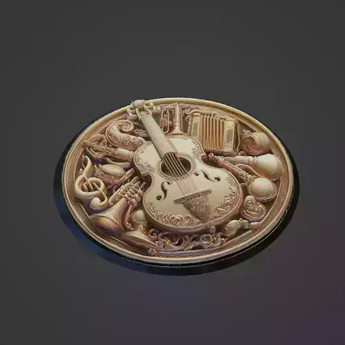 Musical Instrument Medallion