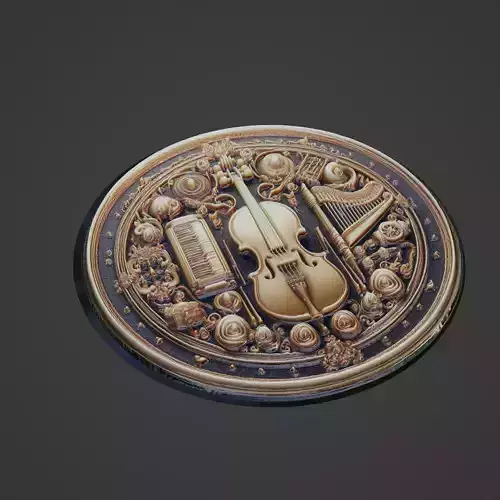 Musical Instrument Medallion