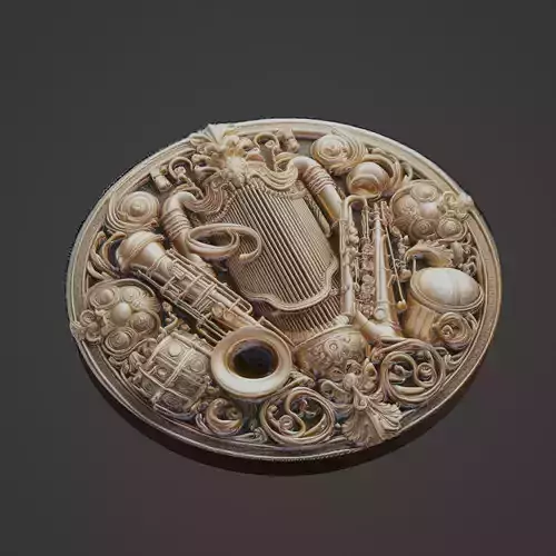 Musical Instrument Medallion