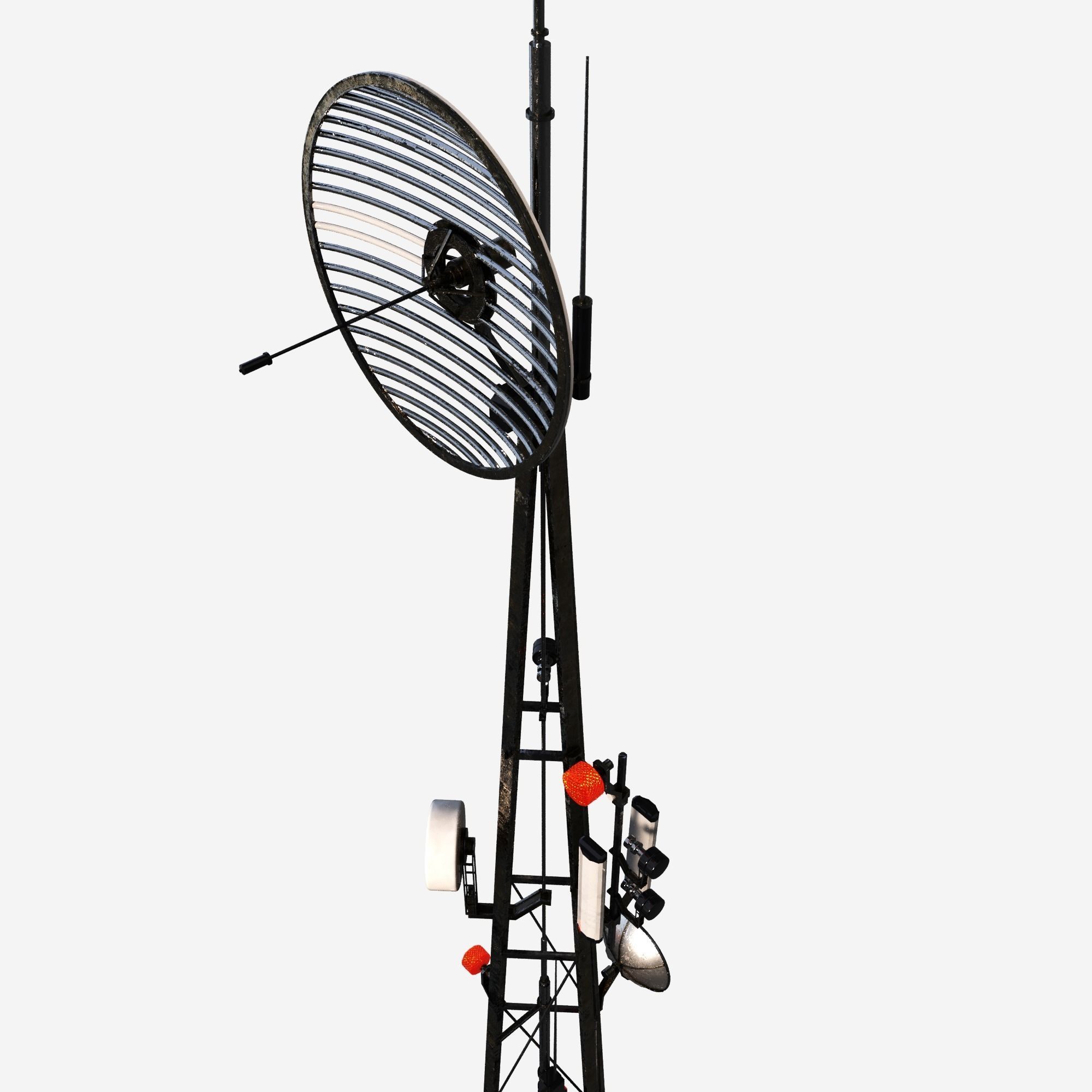 Communication Tower 3D model_3