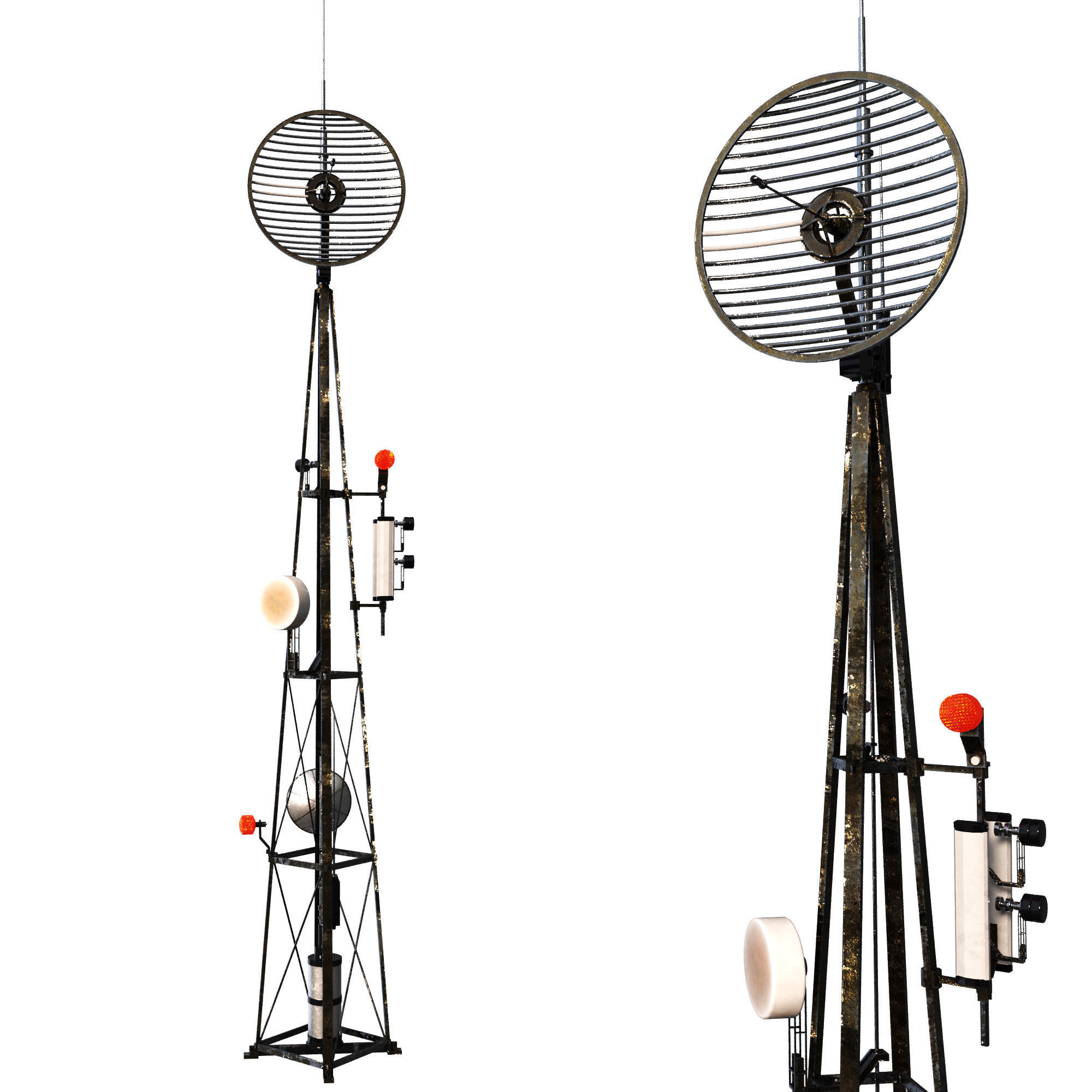 Communication Tower 3D model_1
