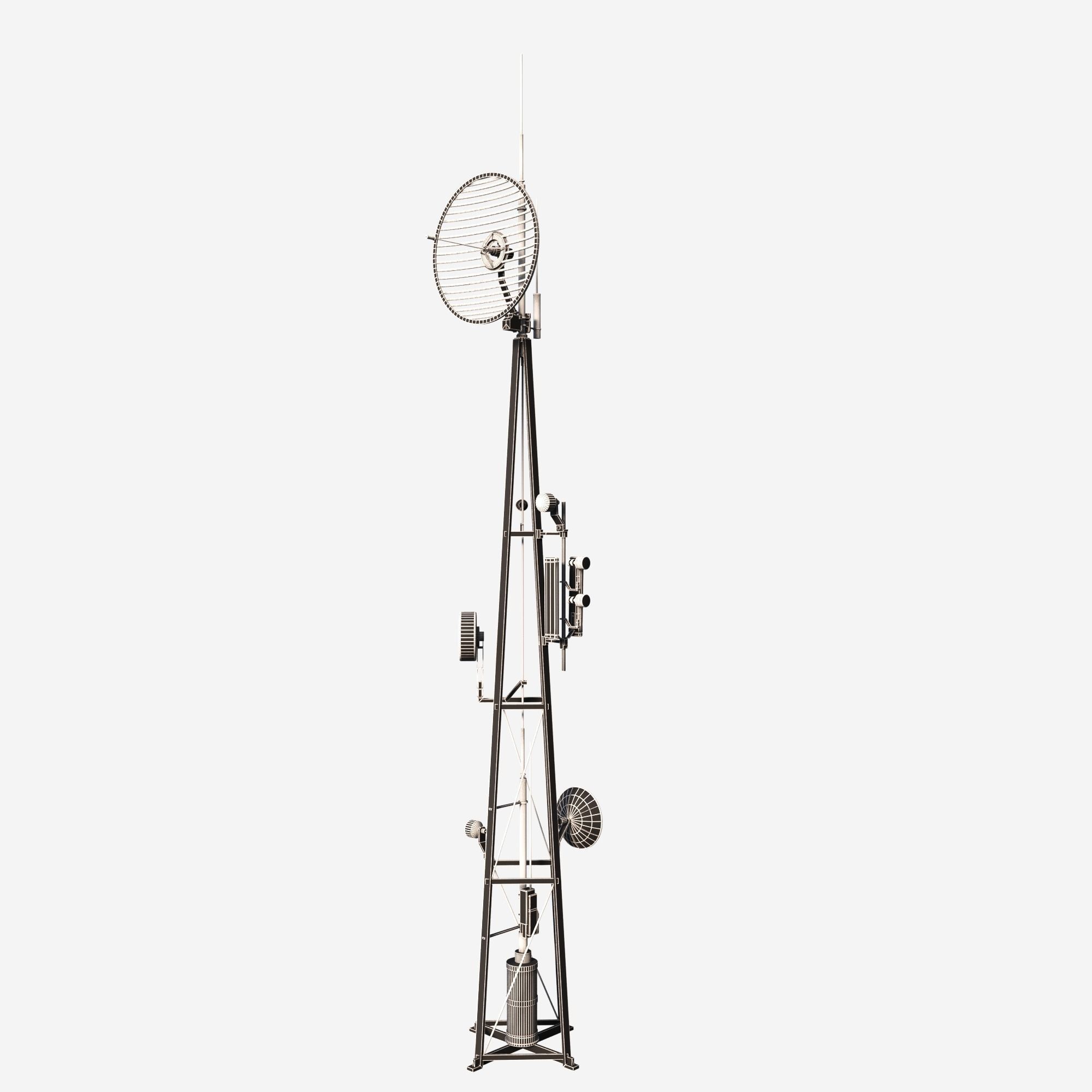 Communication Tower 3D model_6
