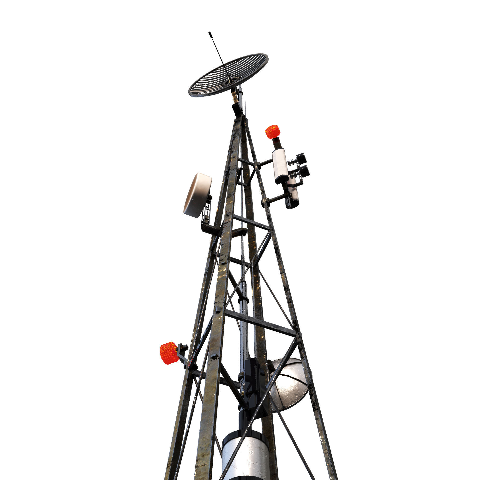 Communication Tower 3D model_7