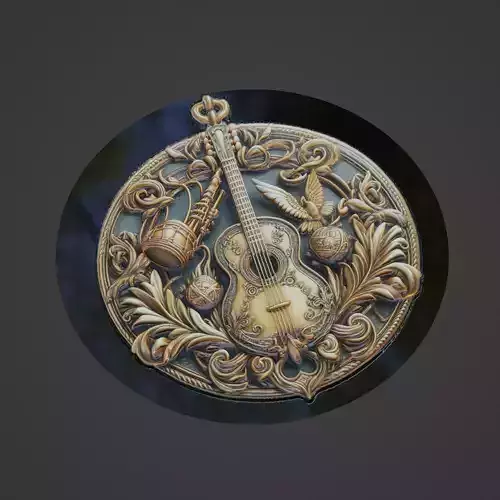 Musical Instrument Medallion