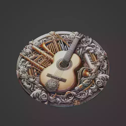 Musical Instrument Medallion