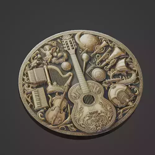Musical Instrument Medallion