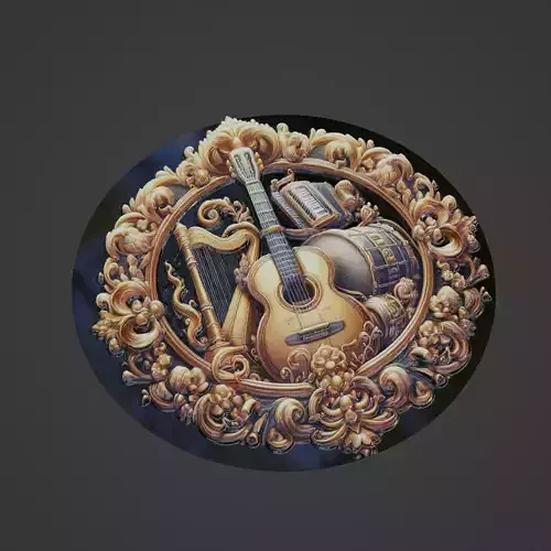 Musical Instrument Medallion