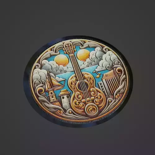 Musical Instrument Medallion