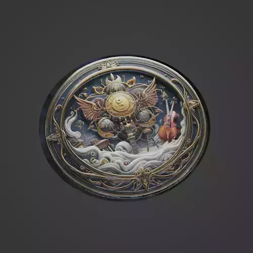 Musical Instrument Medallion