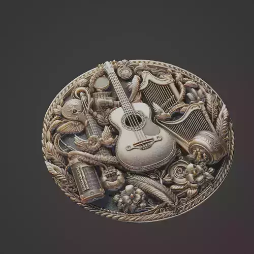 Musical Instrument Medallion