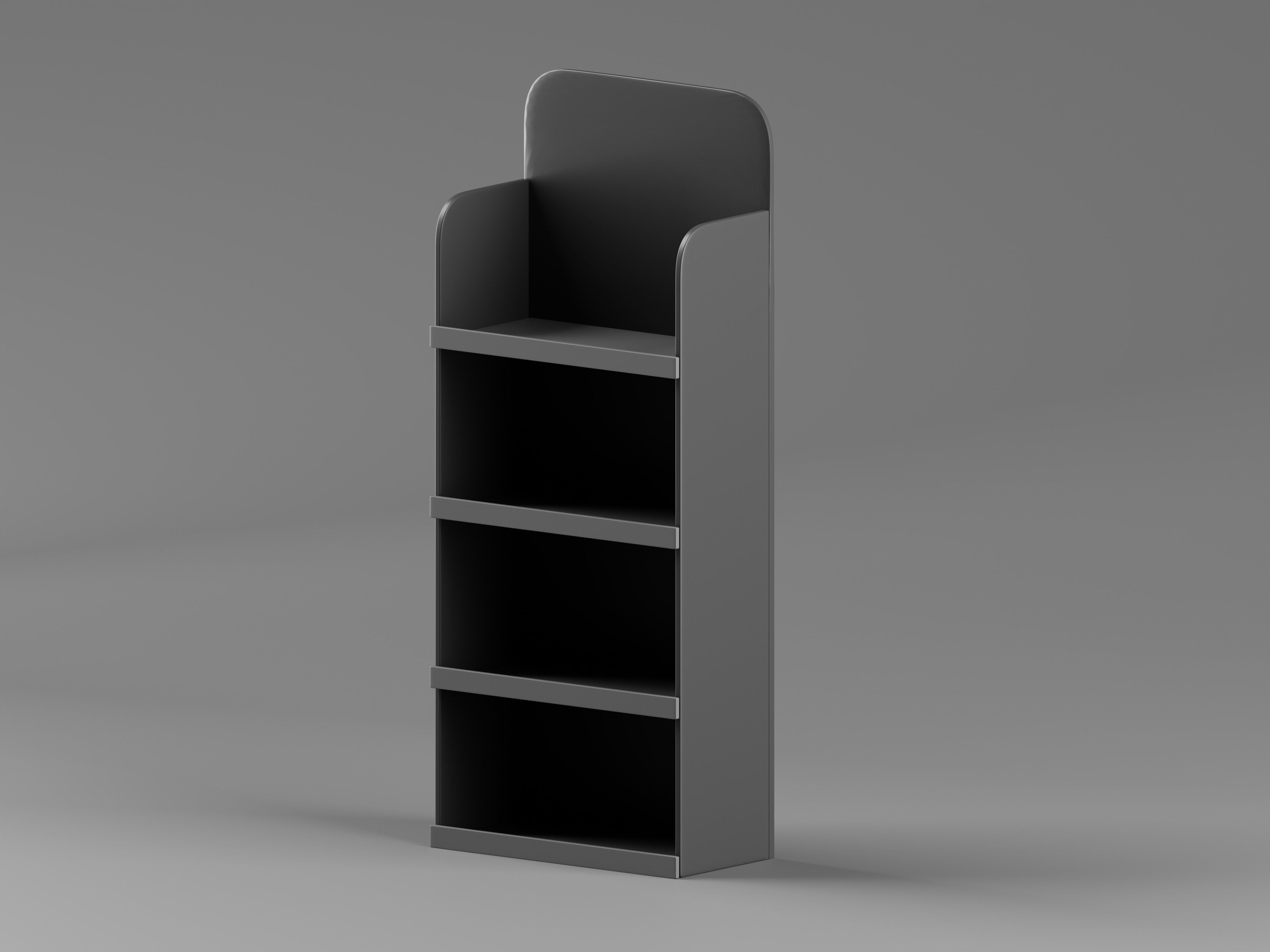 Hall Stand Shoe Storage Shelf 3D Model Low-poly 3D model_4