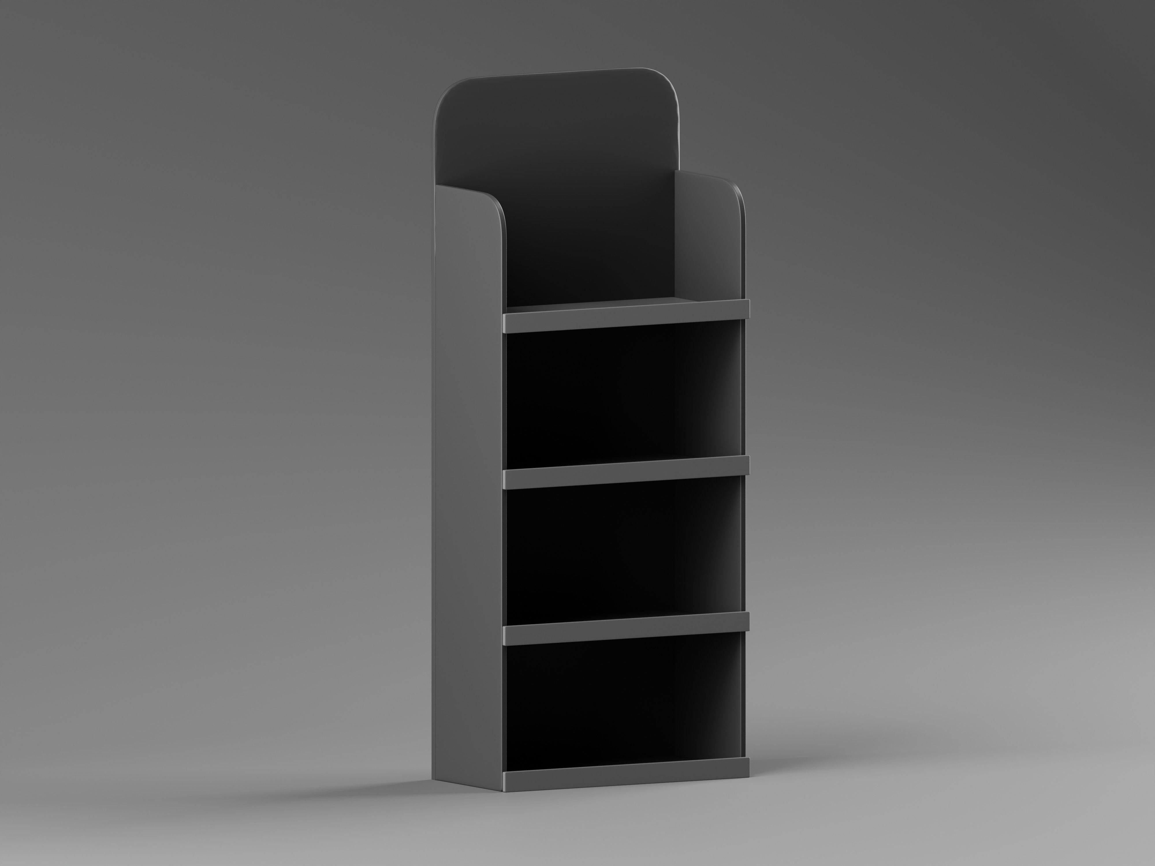 Hall Stand Shoe Storage Shelf 3D Model Low-poly 3D model_1