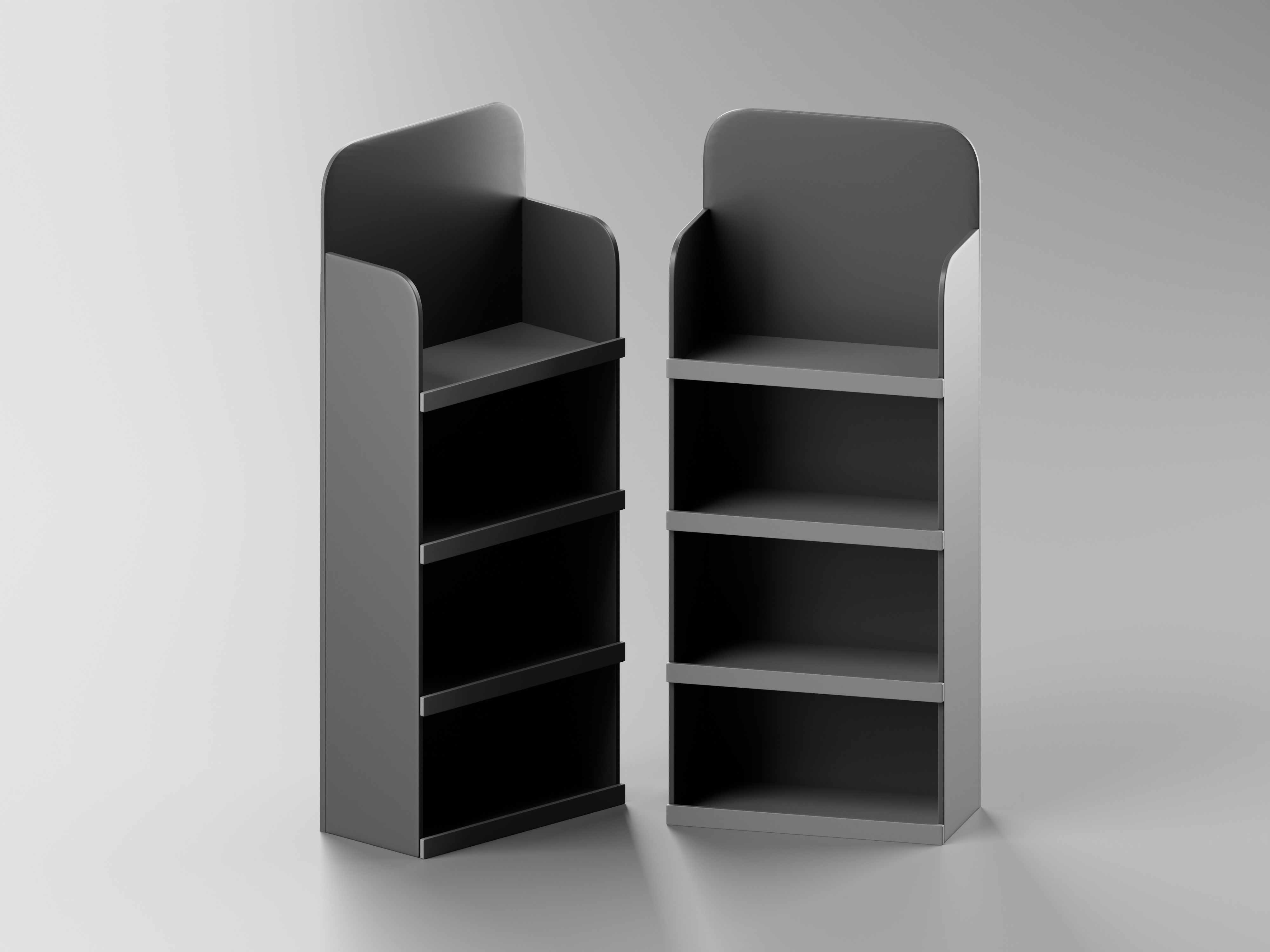 Hall Stand Shoe Storage Shelf 3D Model Low-poly 3D model_9