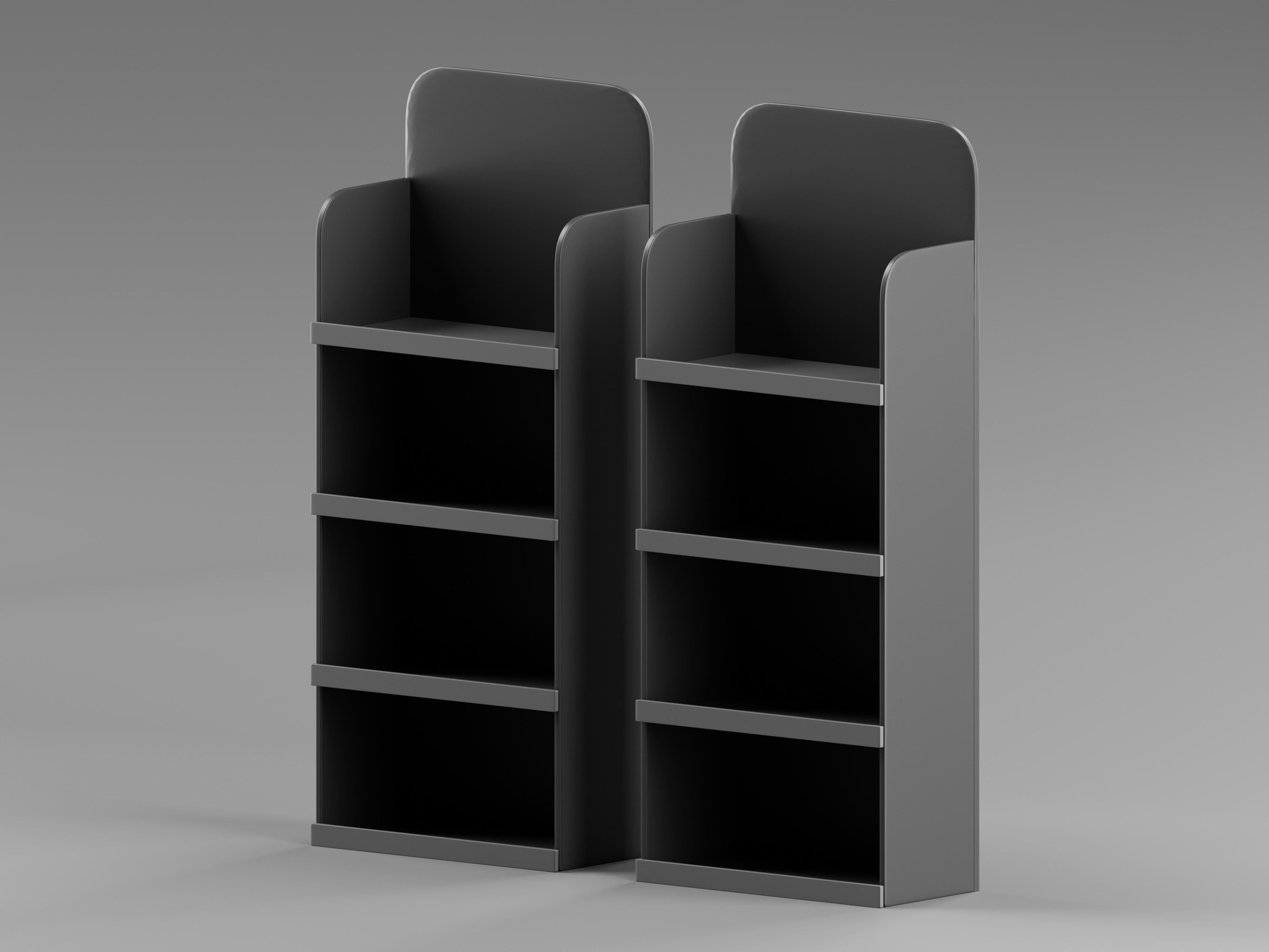 Hall Stand Shoe Storage Shelf 3D Model Low-poly 3D model_8