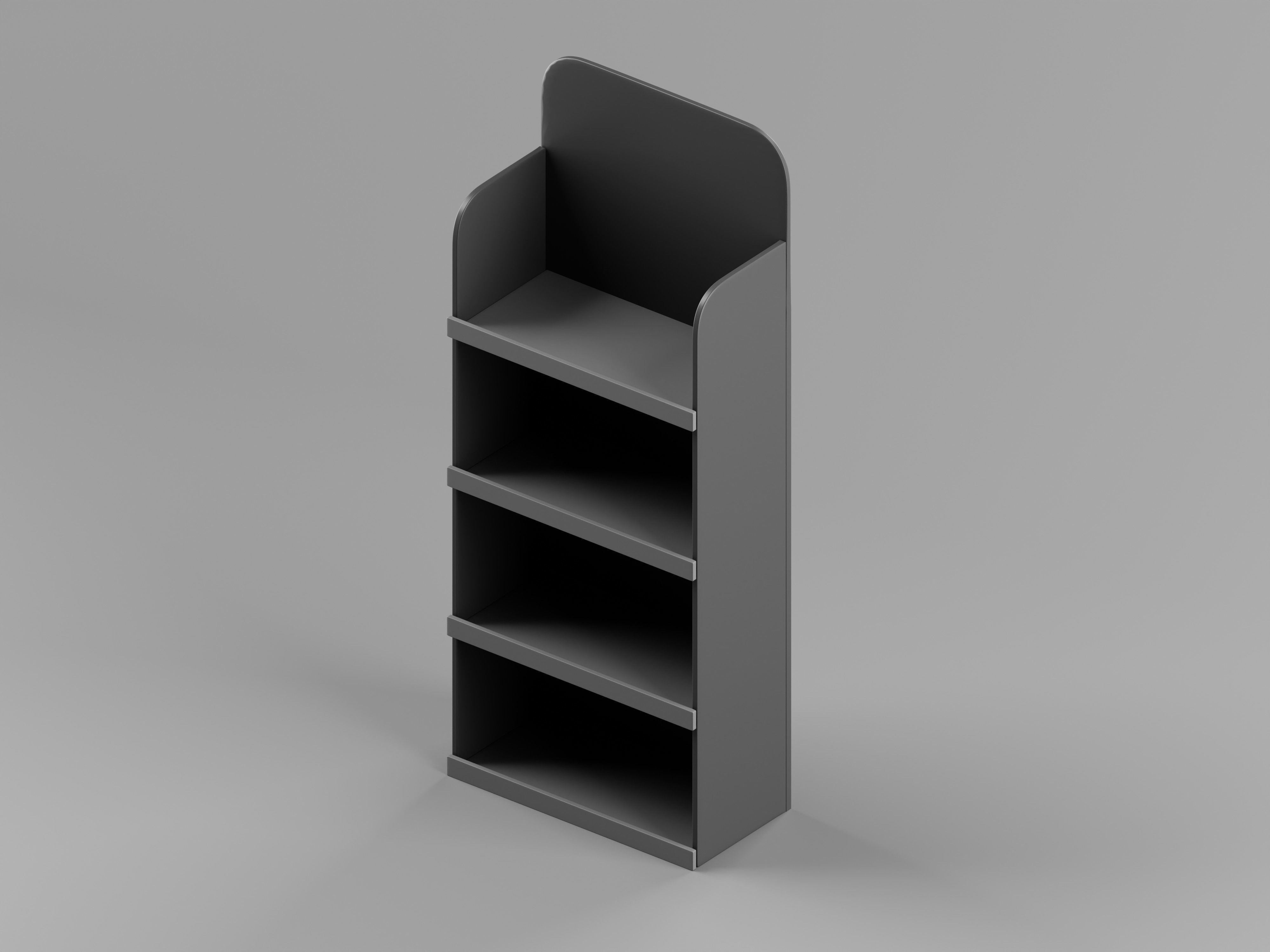 Hall Stand Shoe Storage Shelf 3D Model Low-poly 3D model_6