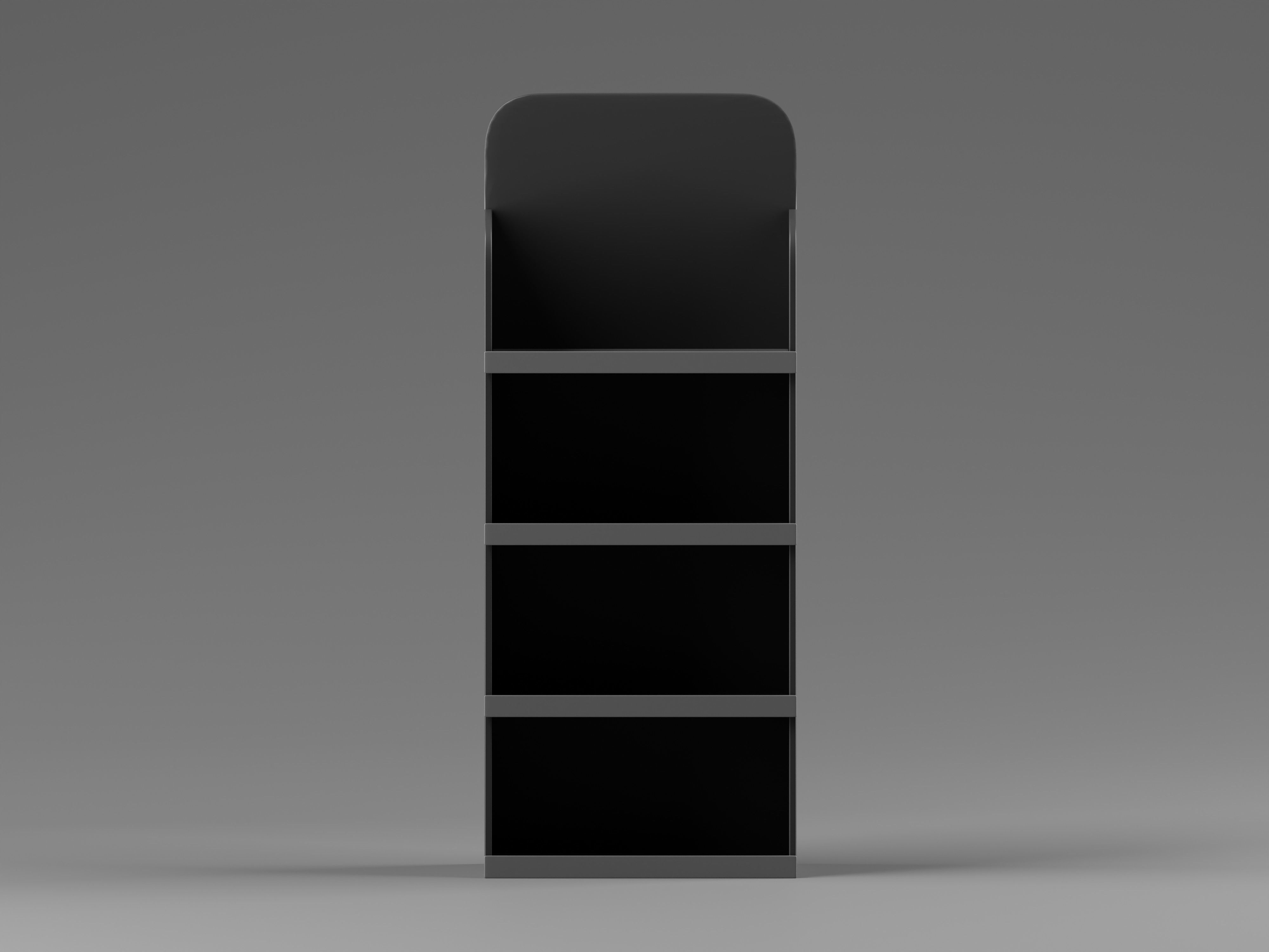 Hall Stand Shoe Storage Shelf 3D Model Low-poly 3D model_3