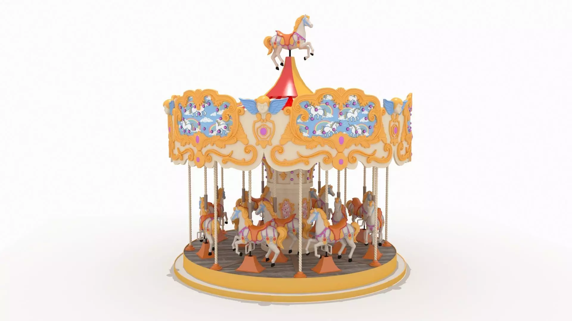 merry-go-round 3D model_0