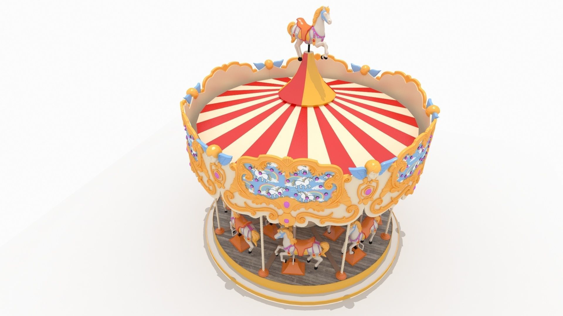 merry-go-round 3D model_3