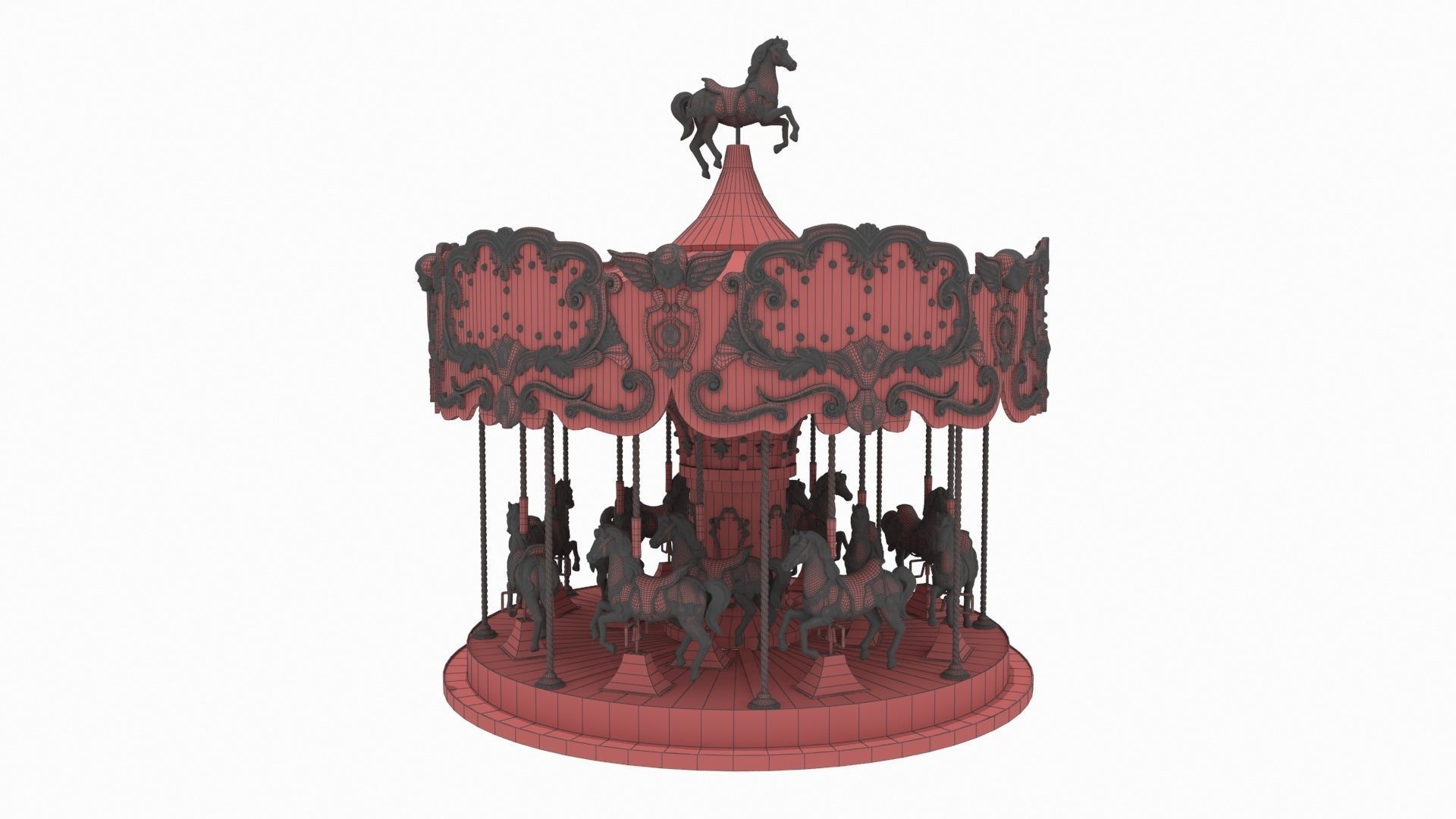 merry-go-round 3D model_6