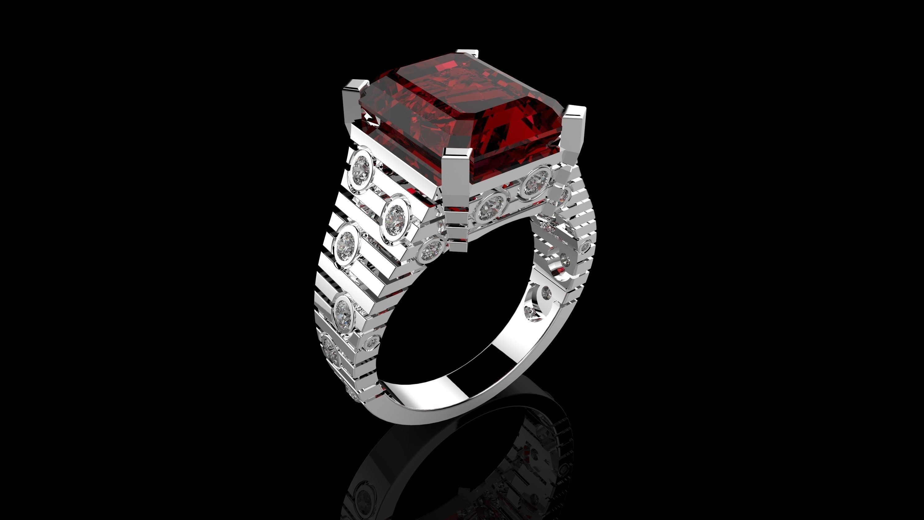 M 2 RINGS N2 3D print model_1