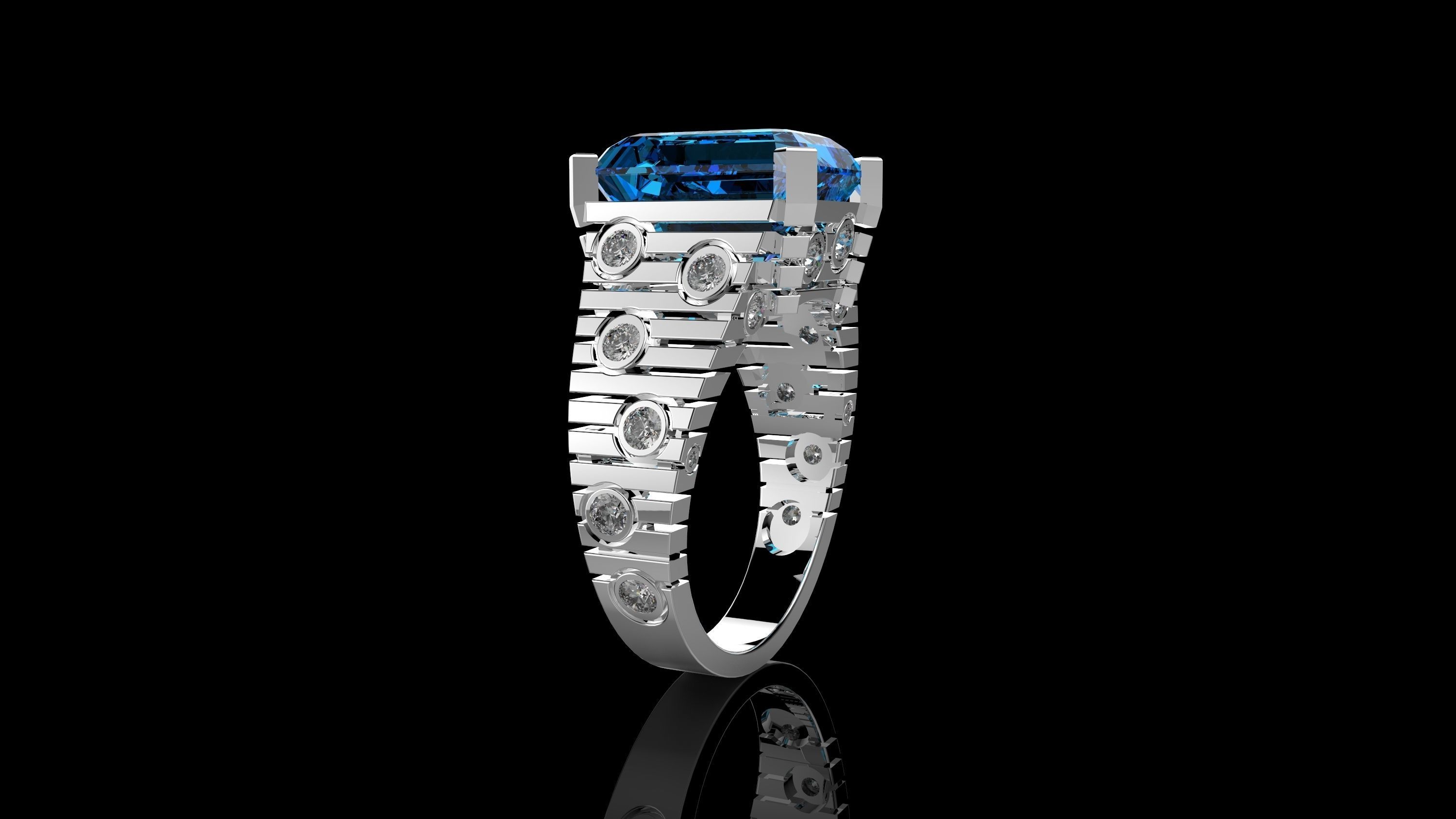 M 2 RINGS N2 3D print model_5