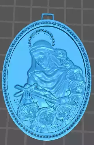 Pingente Santa Rita de Cassia 3D print model