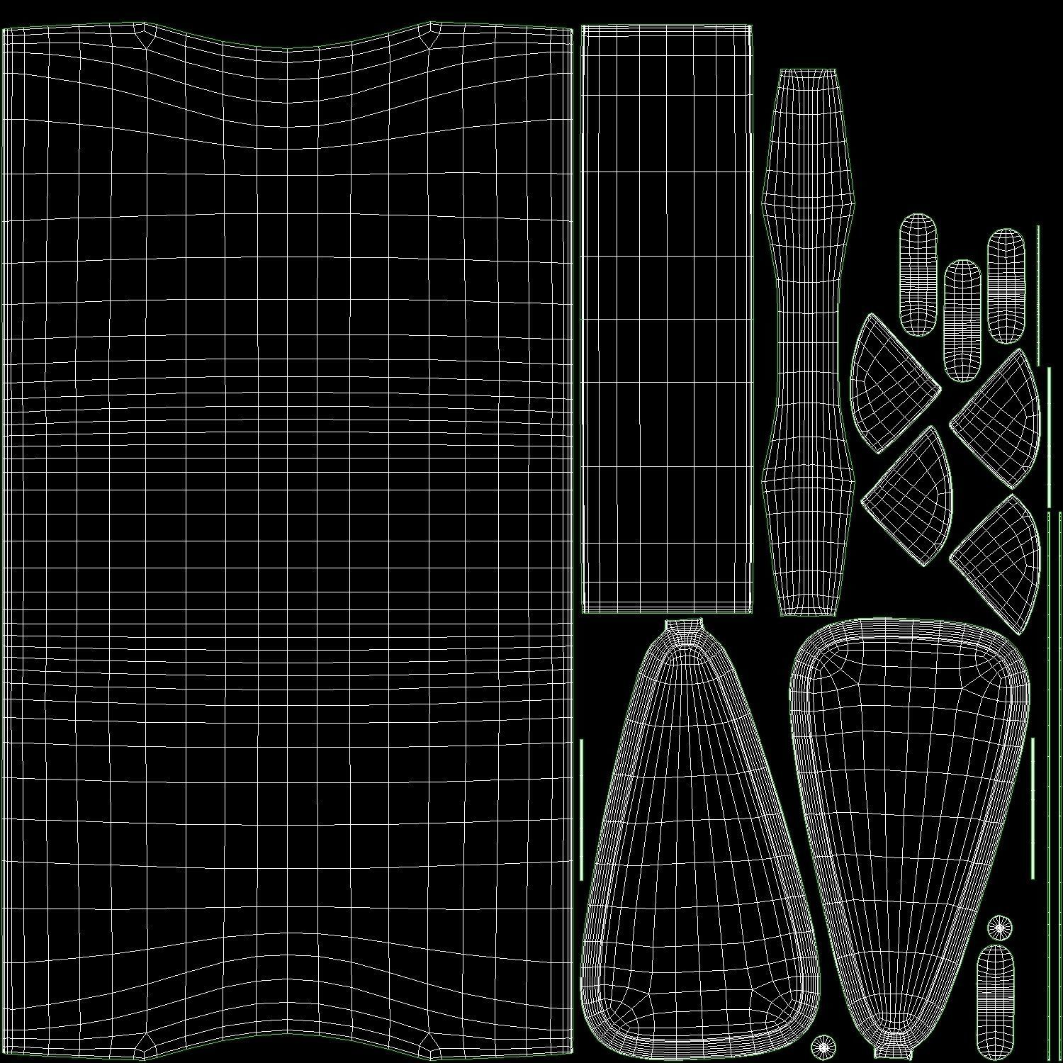 Balenciaga Le City Medium Bag Green Low-poly 3D model_9