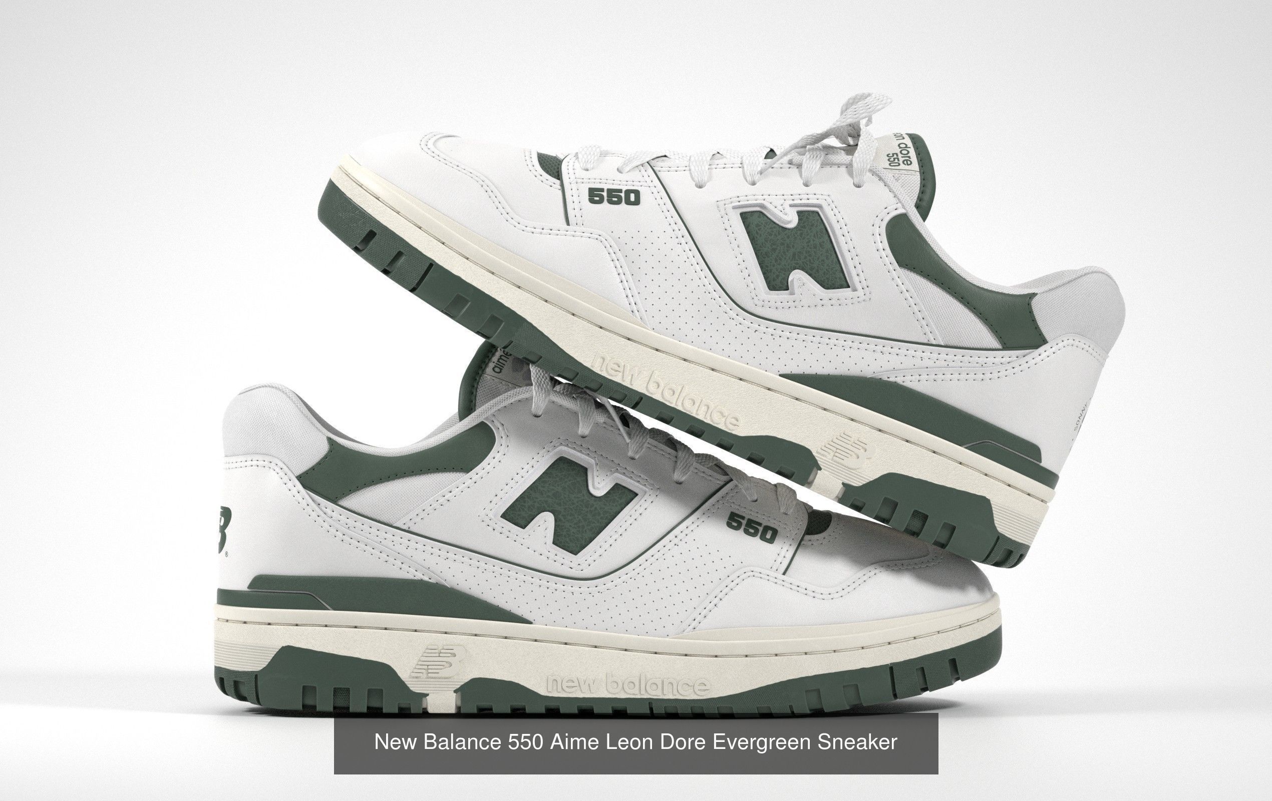 New Balance 550 Sneaker 3D Model Collection_12