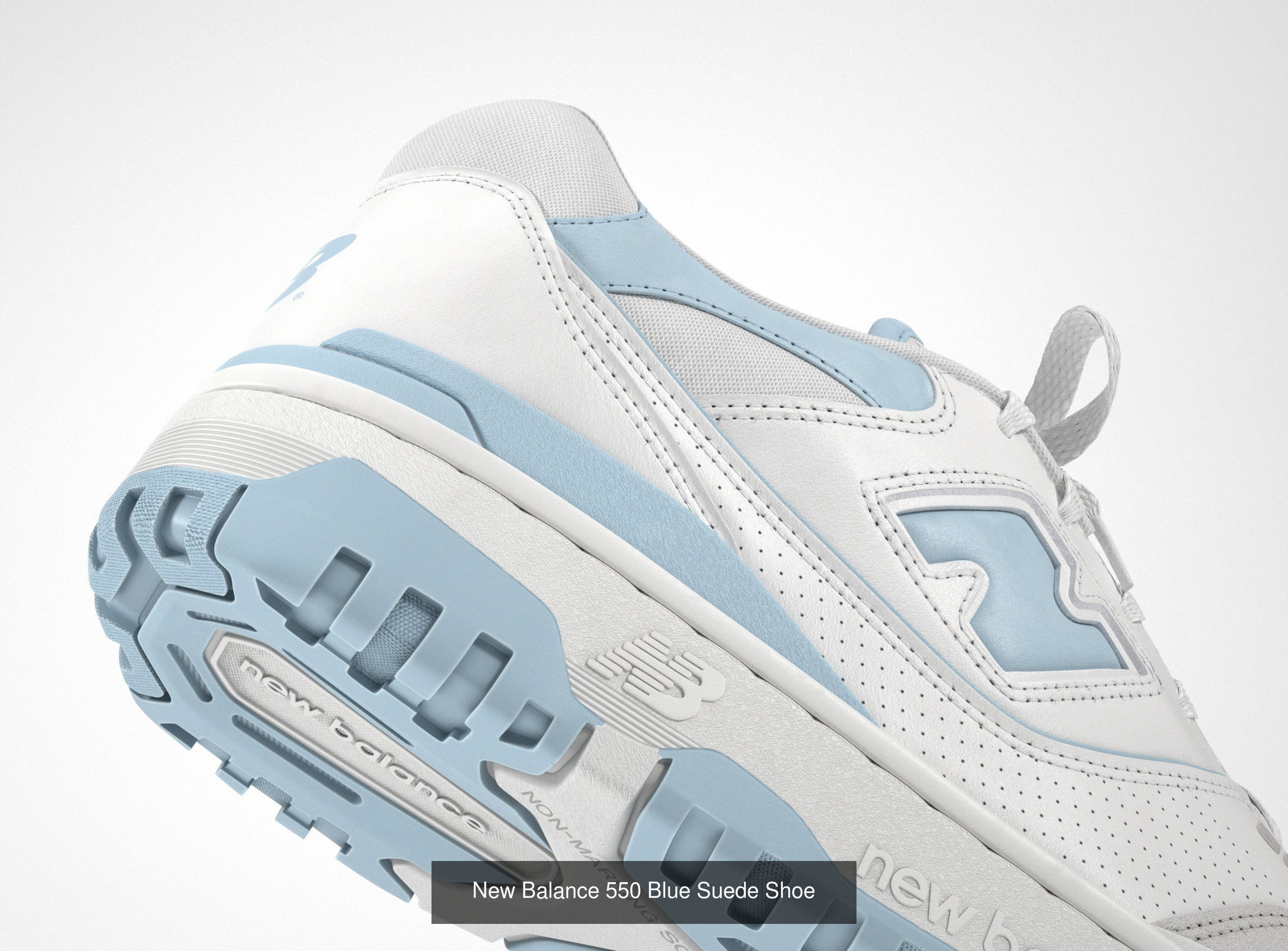 New Balance 550 Sneaker 3D Model Collection_7