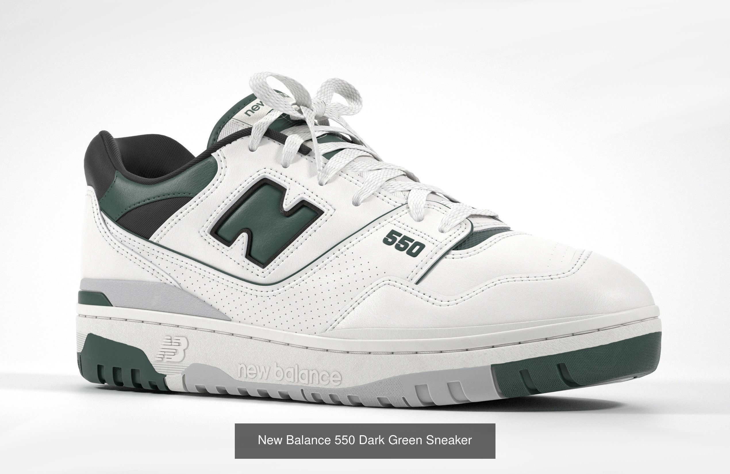 New Balance 550 Sneaker 3D Model Collection_11