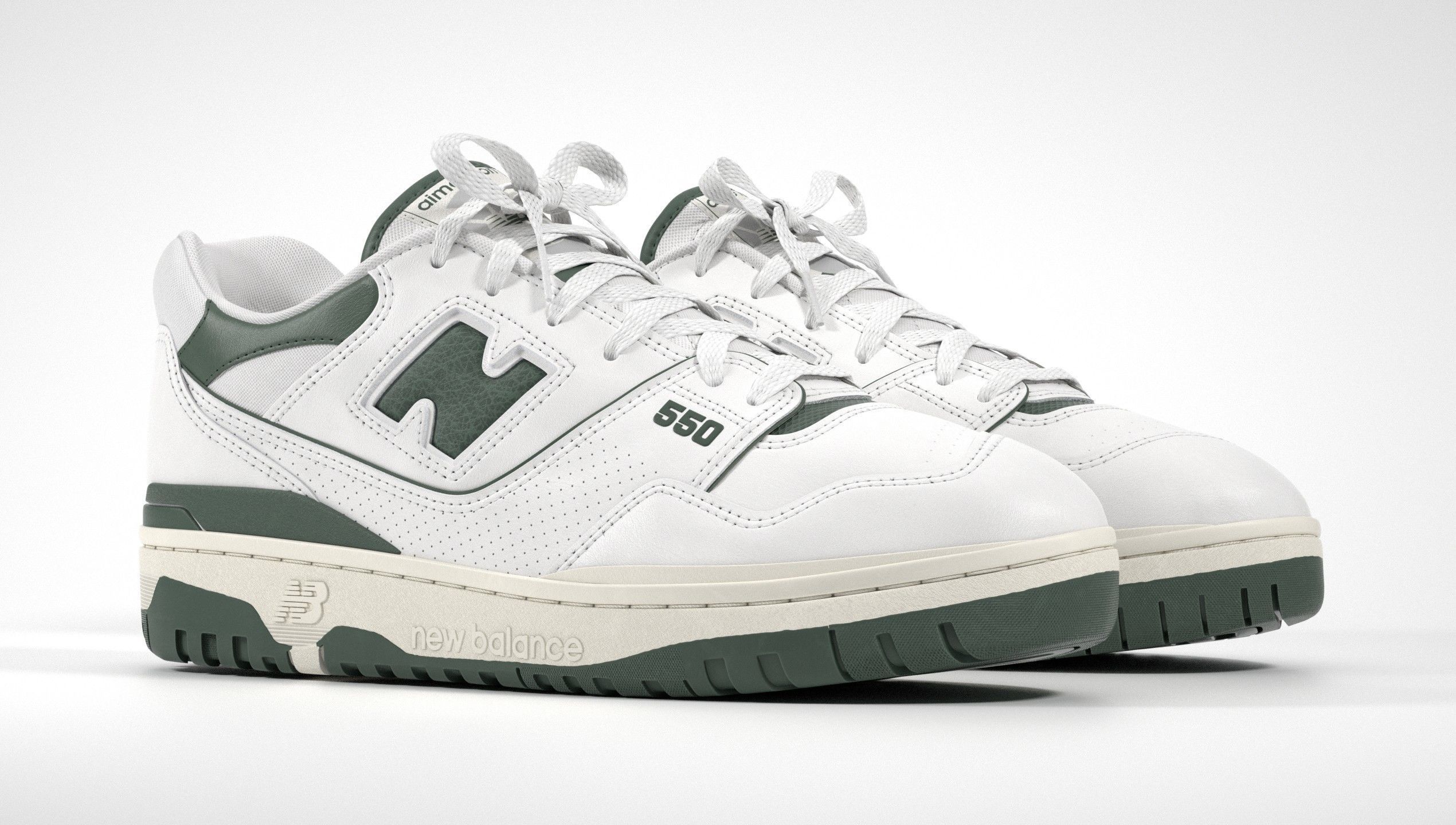 New Balance 550 Sneaker 3D Model Collection_30