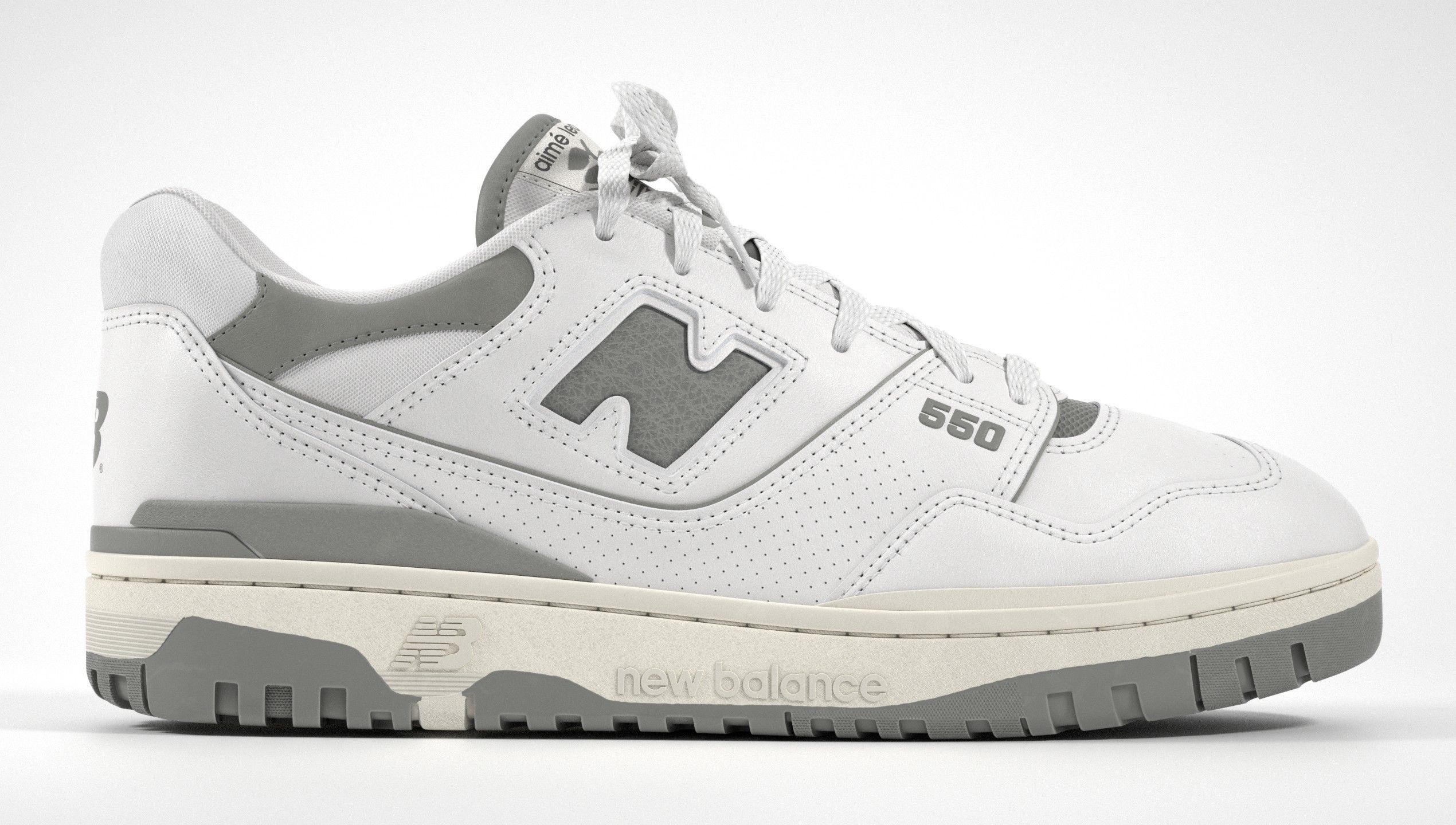 New Balance 550 Sneaker 3D Model Collection_26
