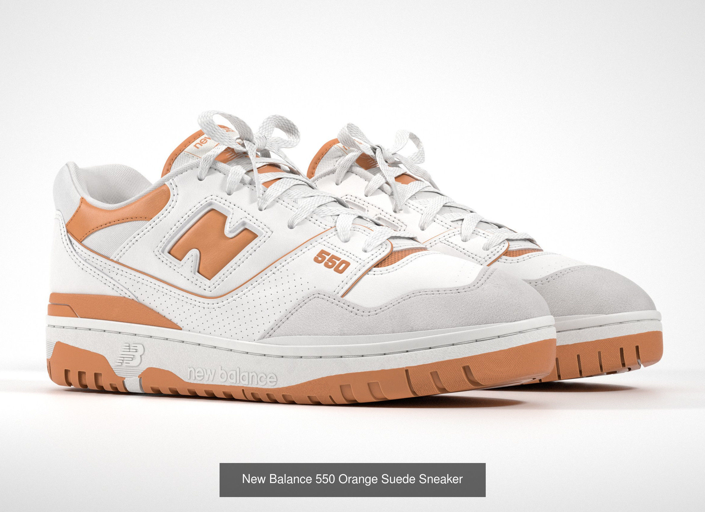 New Balance 550 Sneaker 3D Model Collection_6