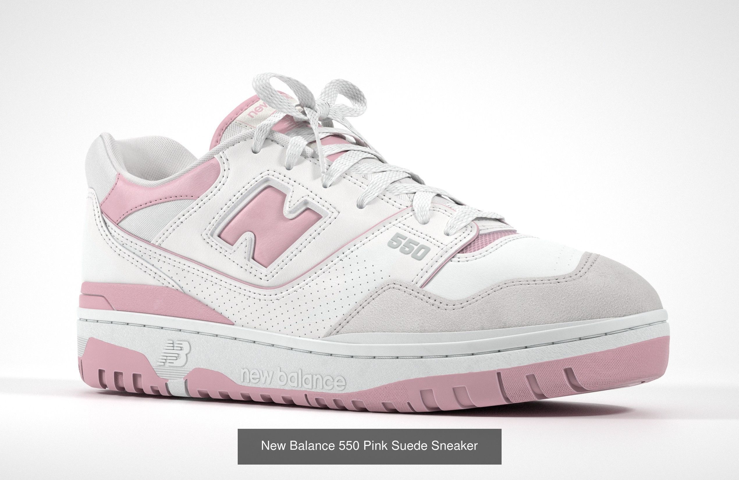 New Balance 550 Sneaker 3D Model Collection_4