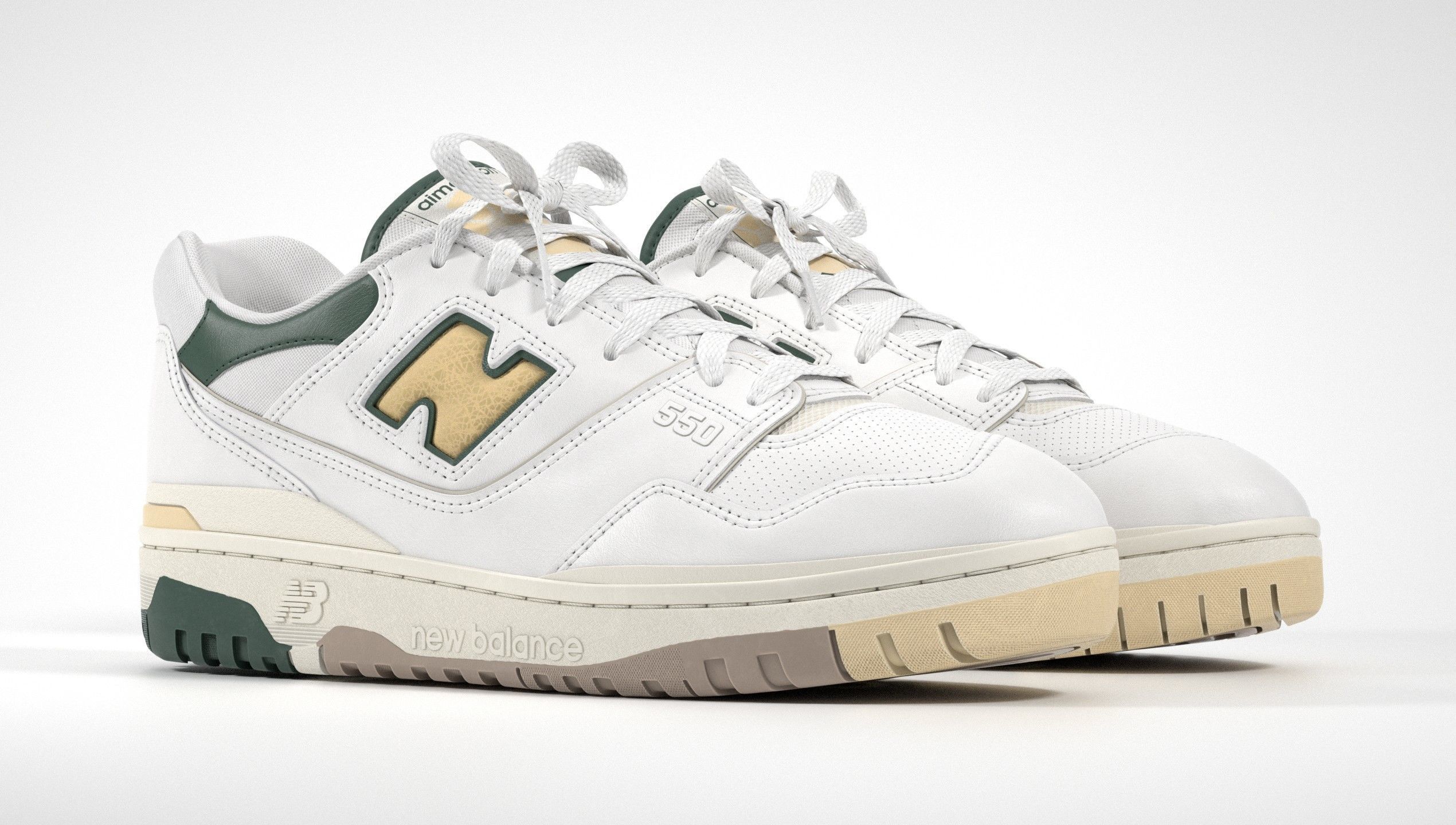 New Balance 550 Sneaker 3D Model Collection_31